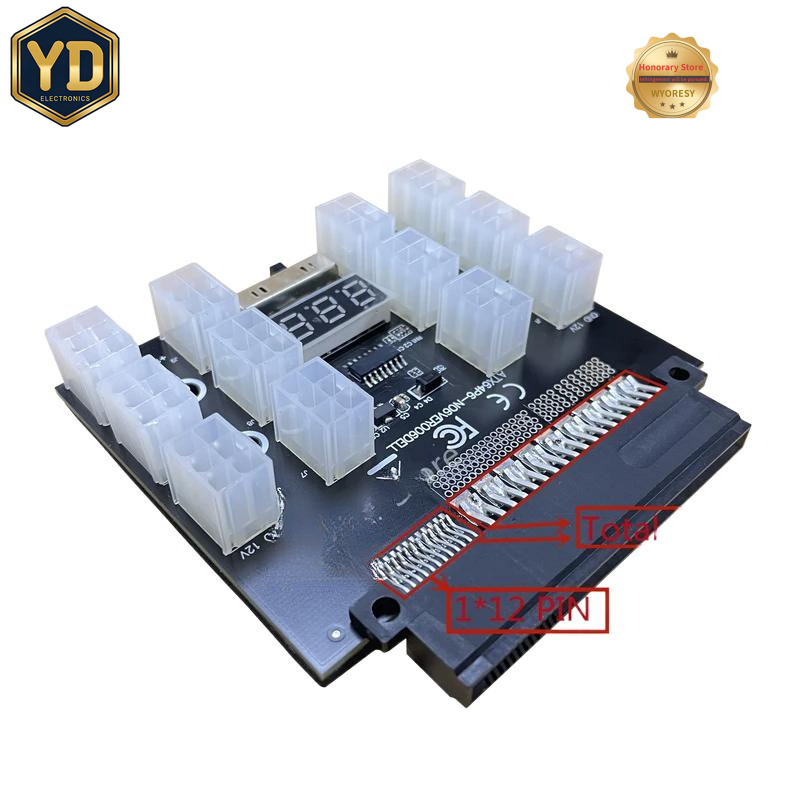 2400W Server Psu Breakout Board - YD PCI-E 12V 50Pin ke ATX