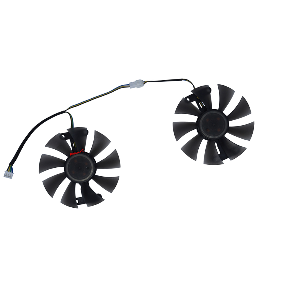 Rx 580 8Gb 2048Sp Gpu - 2 buah/set, FL8015 12VB, kipas kartu