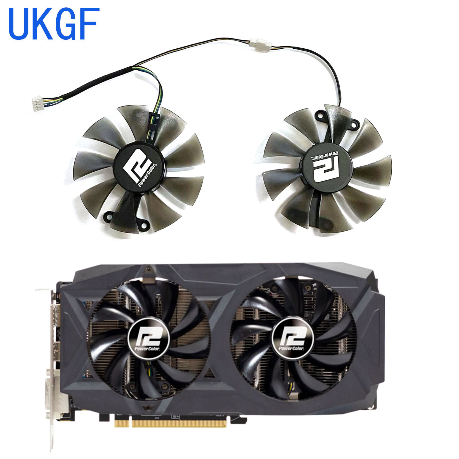Rx 580 8Gb 2048Sp Gpu - Kipas Pengganti DIY Baru 85MM 4PIN