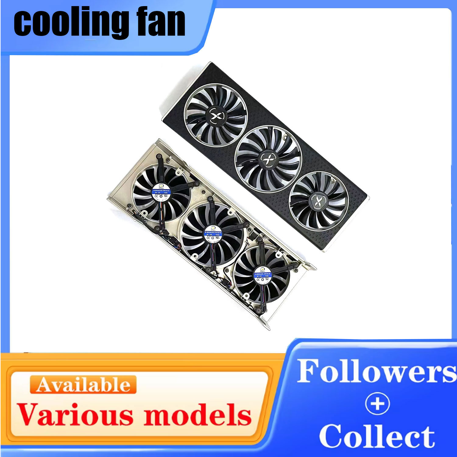 Rx 6700 Xt 12Gb Graphics Card - Kipas pendingin dan casing CF9015U12S CF1015U12S