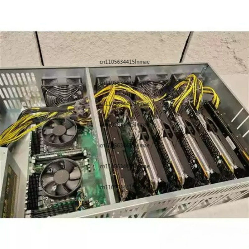 8 Gpu 4U Server Chassis - Kontrol Komputer, Kipas Bertenaga Tinggi, Chassis