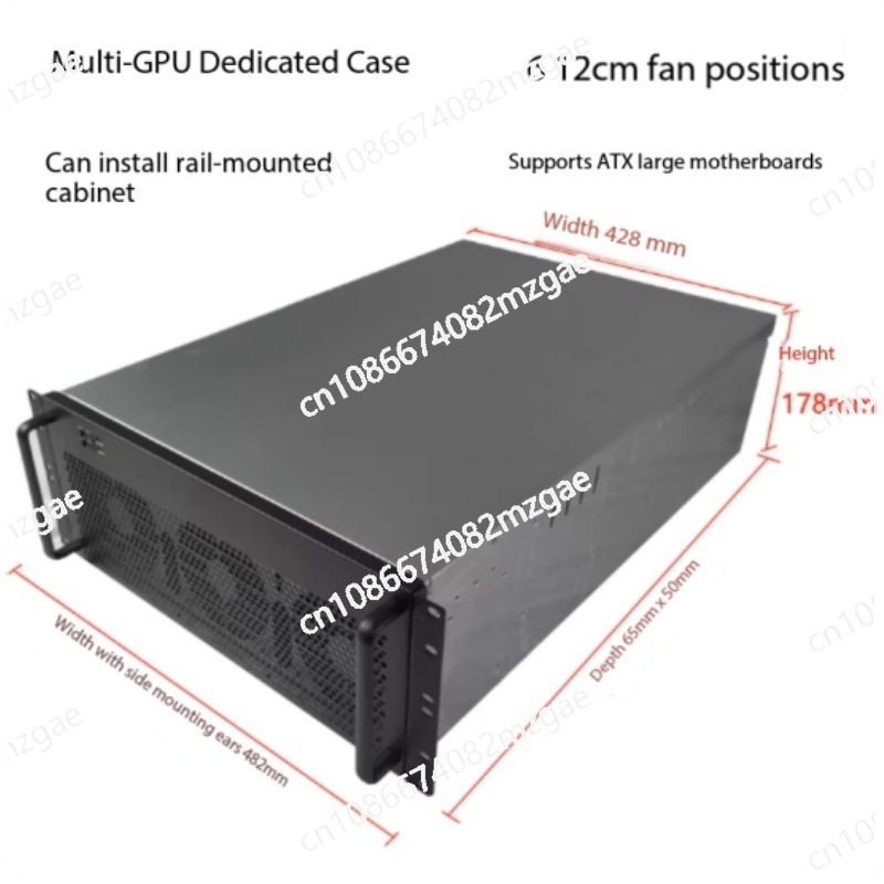 8 Gpu 4U Server Chassis - Sasis kartu grafis multi-4U untuk 6/8