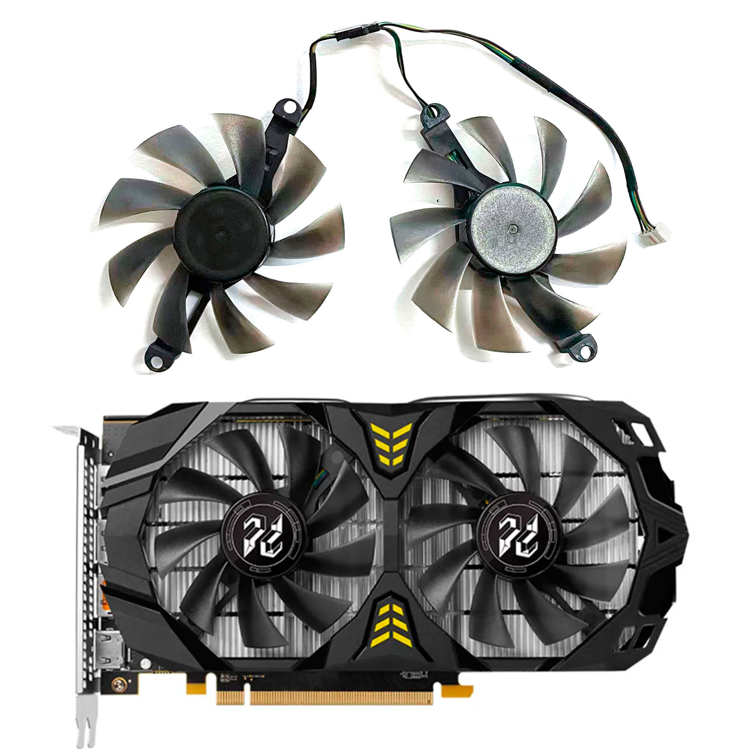 Rx 580 8Gb 2048Sp Gpu - Kipas GPU Baru 4PIN 85MM 75MM