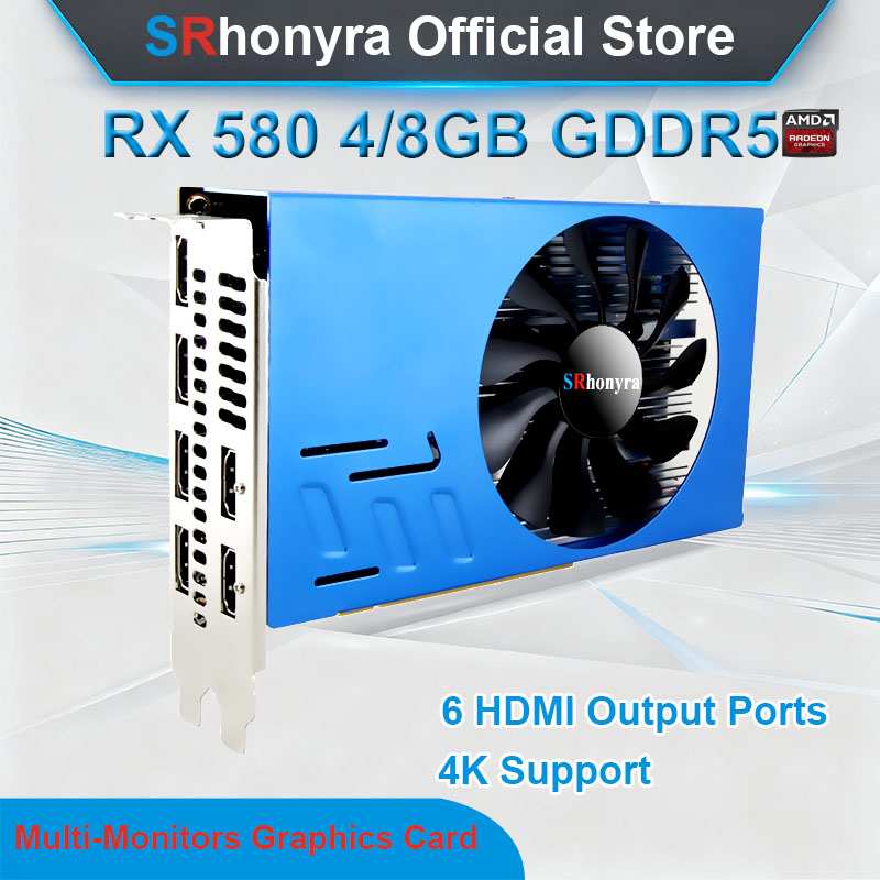 Kartu Grafis SRhonyra AMD RX58 - Rx 580 8Gb 2048Sp Gpu ulasan dan harga