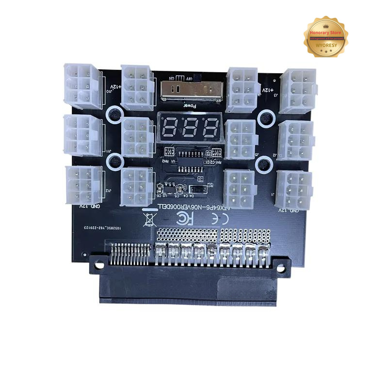 YD PCI-E 12V 50Pin ke ATX 12 X - 2400W Server Psu Breakout Board ulasan dan harga