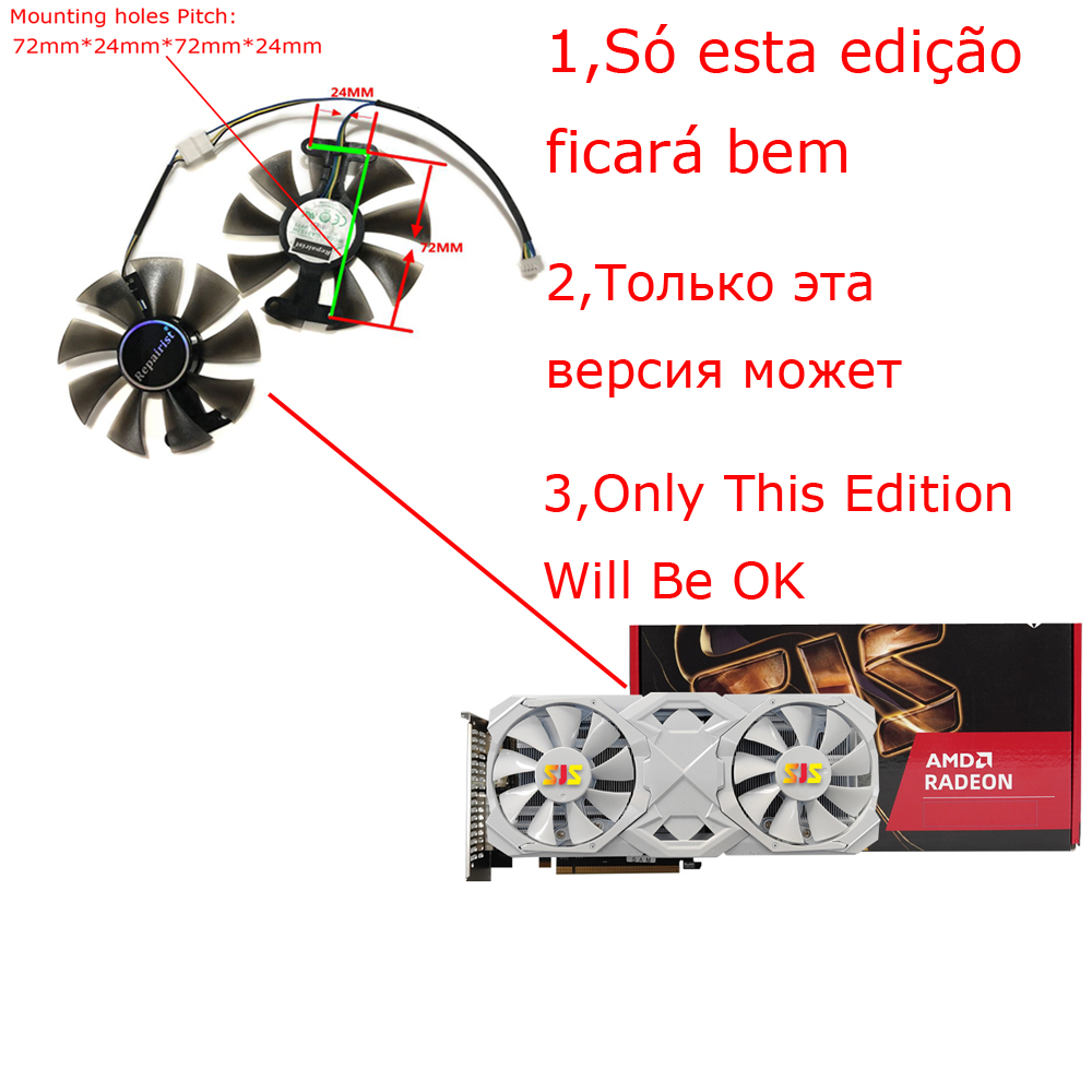 2 buah/set, FL8015 12VB, kipas - Rx 580 8Gb 2048Sp Gpu ulasan dan harga