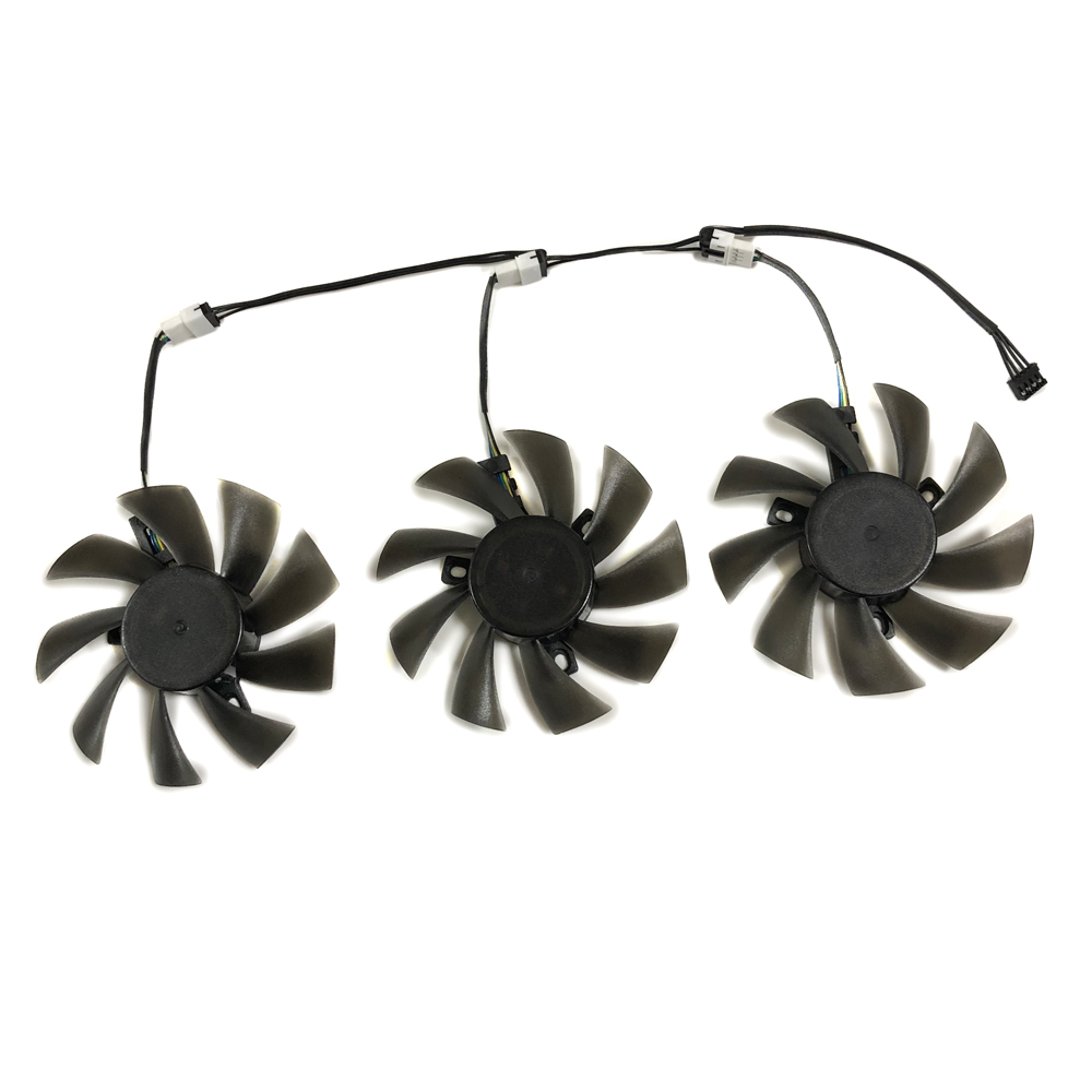 3 buah/Set DIY Fan, pendingin  - Rx 5700 Xt 8Gb Video Card ulasan dan harga