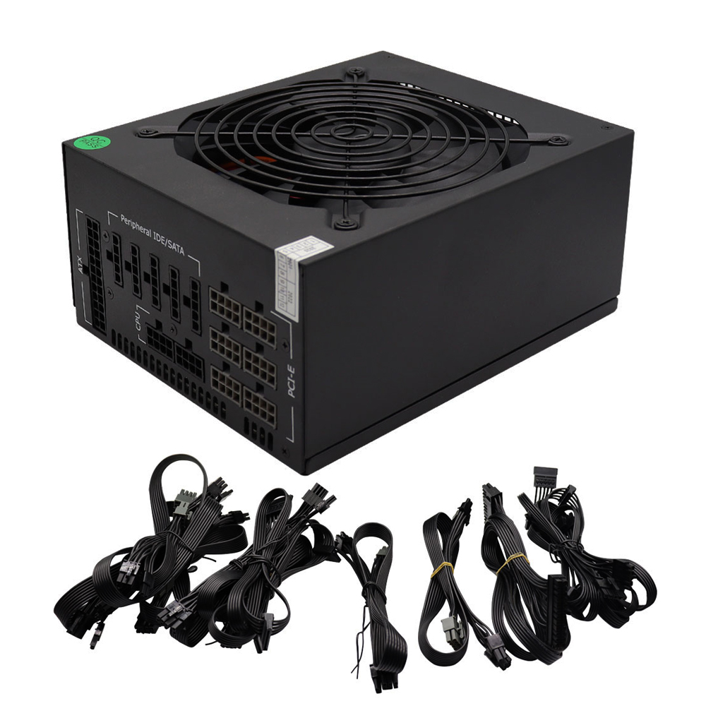 Catu Daya PC ATX Modul Penuh 2 - 2000W Atx Mining Power Supply ulasan dan harga
