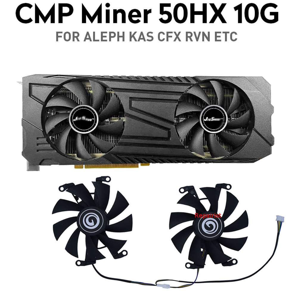2 buah/set, kipas kartu penamb - Cmp 50Hx Mining Card ulasan dan harga