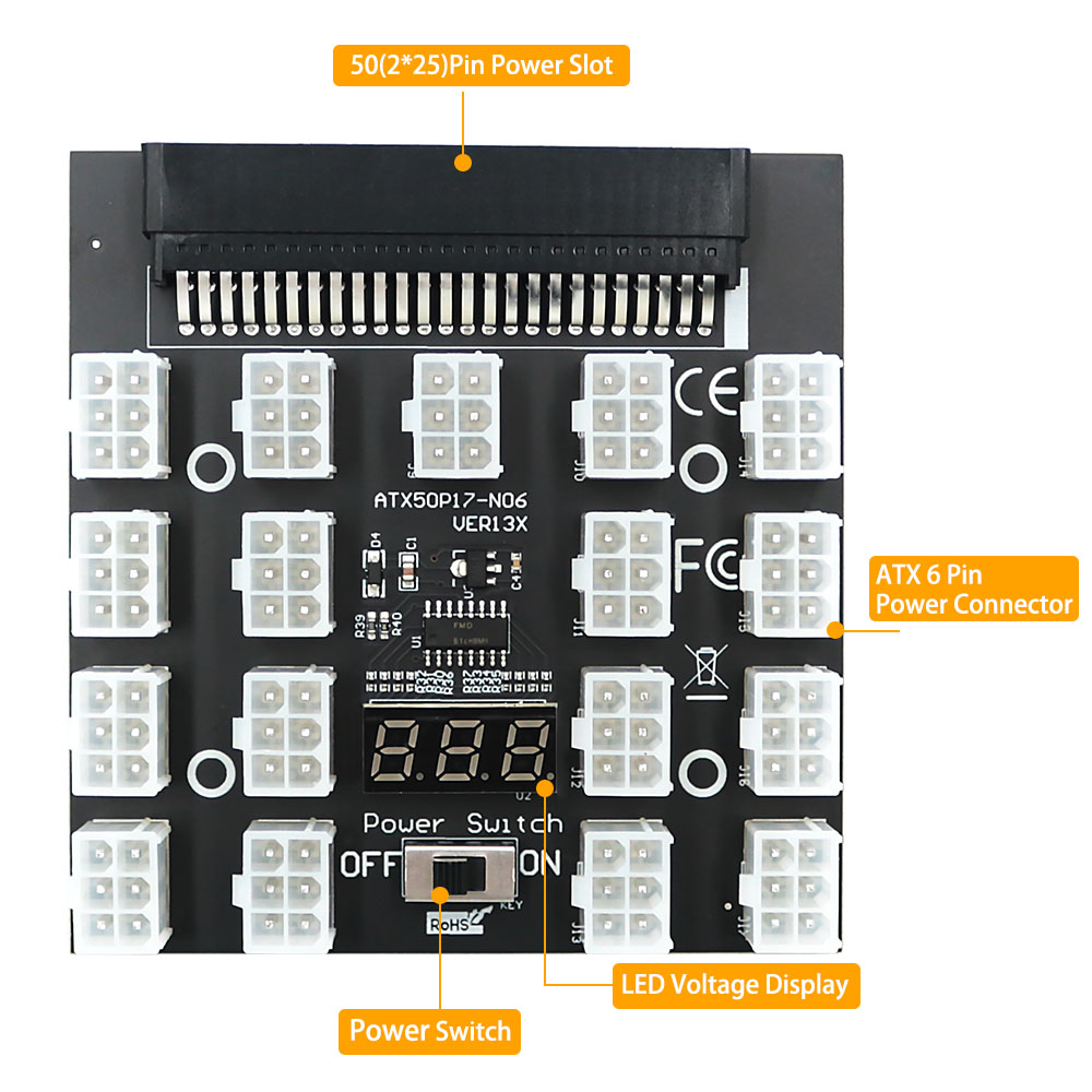 Untuk DELL 750W 1100W 1600W 20 - 2400W Server Psu Breakout Board ulasan dan harga