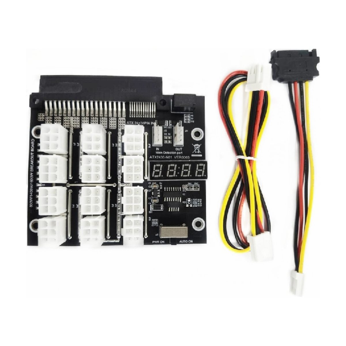 PABRIK BARU~12 Port Konektor P - 2400W Server Psu Breakout Board ulasan dan harga
