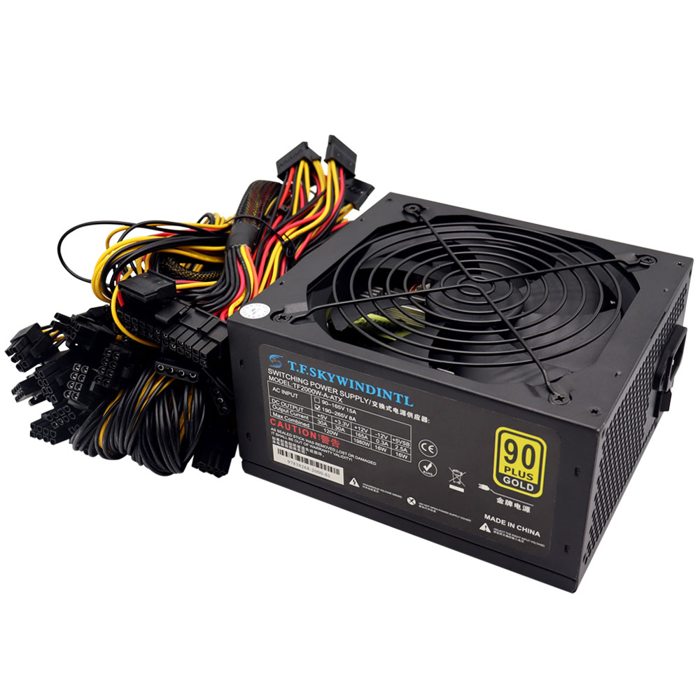 T.F.SKYWINDINL 2000W ATX catu  - 2000W Atx Mining Power Supply ulasan dan harga