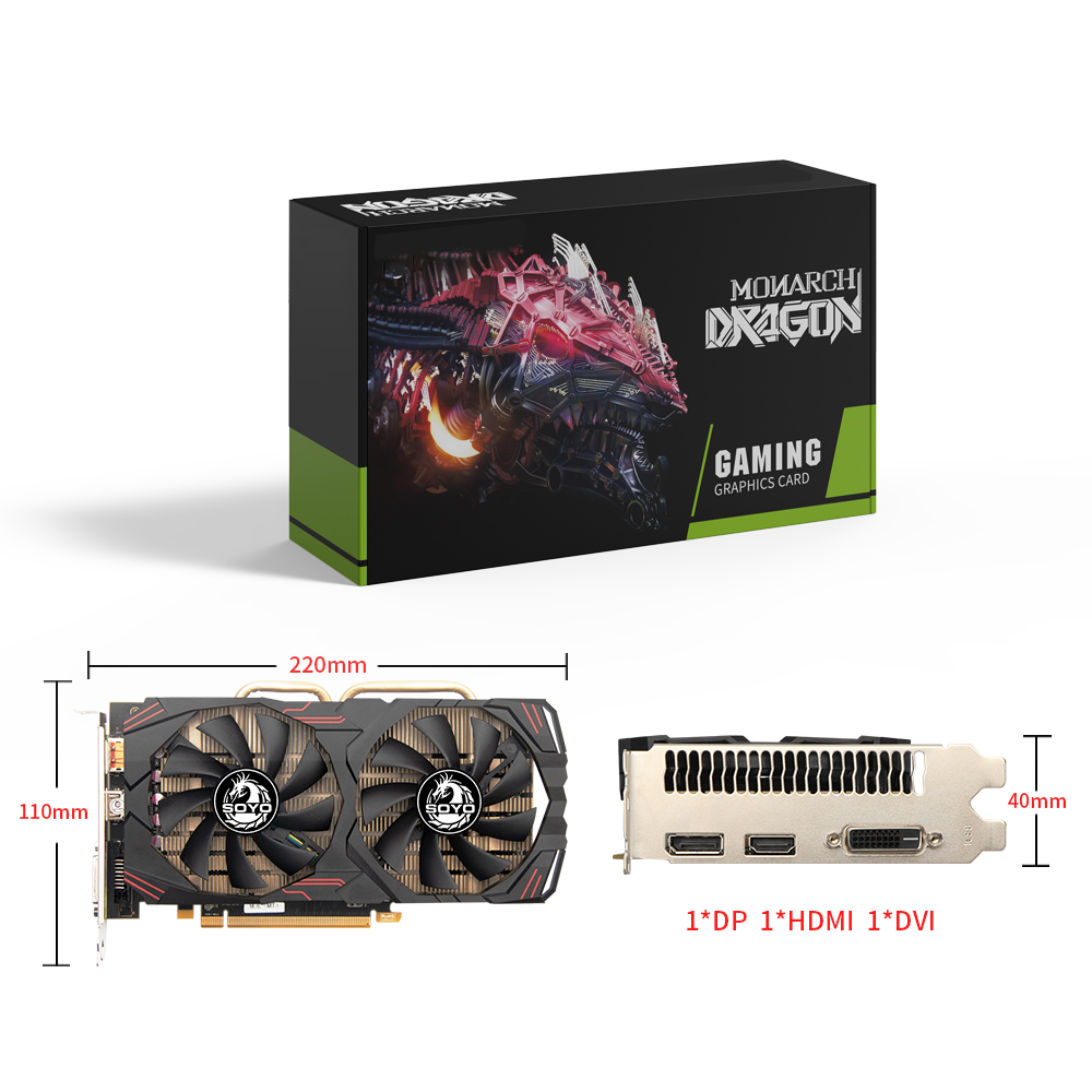 SOYO AMD Radeon RX580 8GB Kart - Rx 580 8Gb 2048Sp Gpu ulasan dan harga