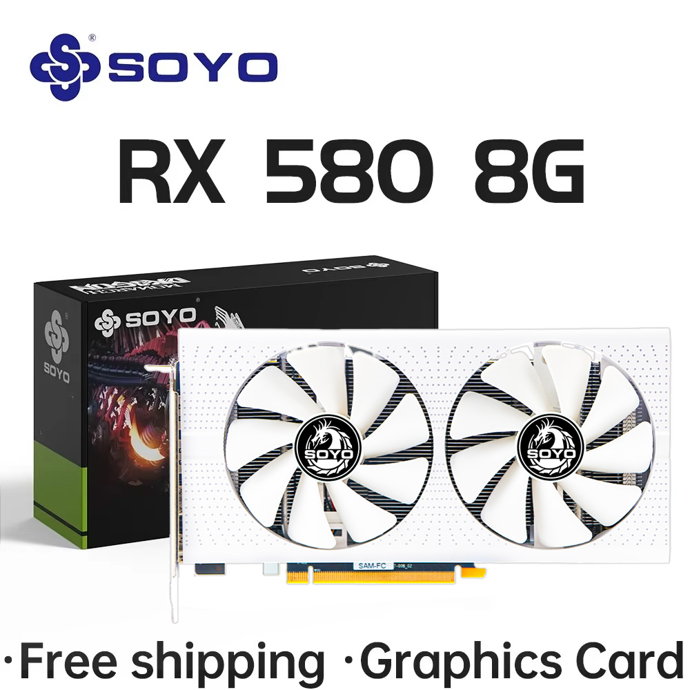 SOYO AMD Radeon RX580 8GB Kart - Rx 580 8Gb 2048Sp Gpu ulasan dan harga