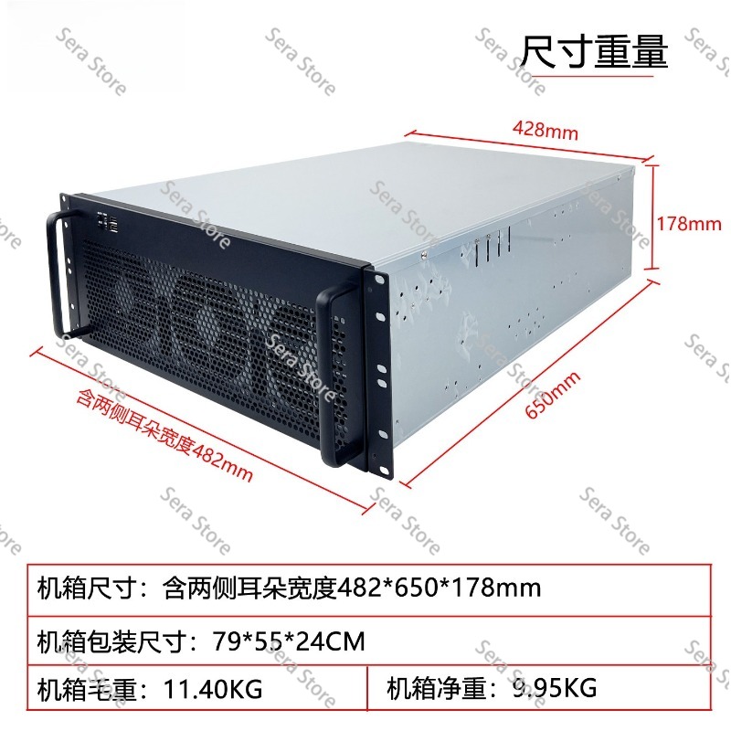 Chassis Kartu Grafis Multi-Gra - 8 Gpu 4U Server Chassis ulasan dan harga